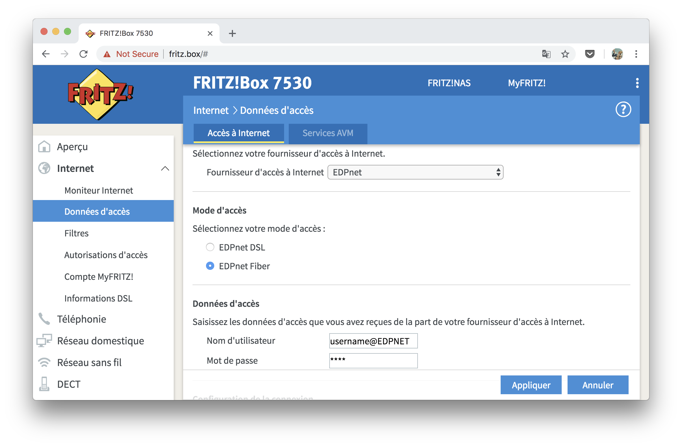 Comment installer et configurer ma FRITZ!Box 7530 pour la connexion fibre